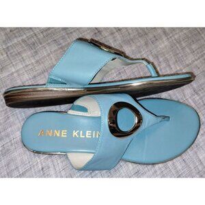 Anne Klein Women's Gia Leather Sandals Size 8M